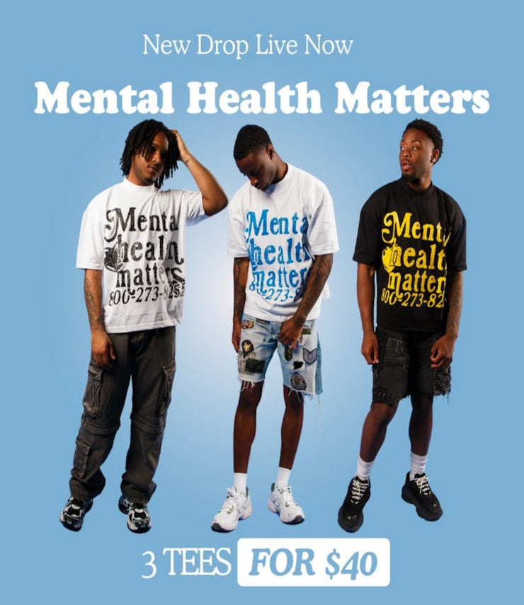 3 T-Shirt Bundle ‘Mental Health Matters’