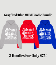 3 Hoodie Bundle `Mental Health Matters'