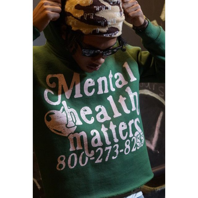 Mental Health Matters Hoodie - Green