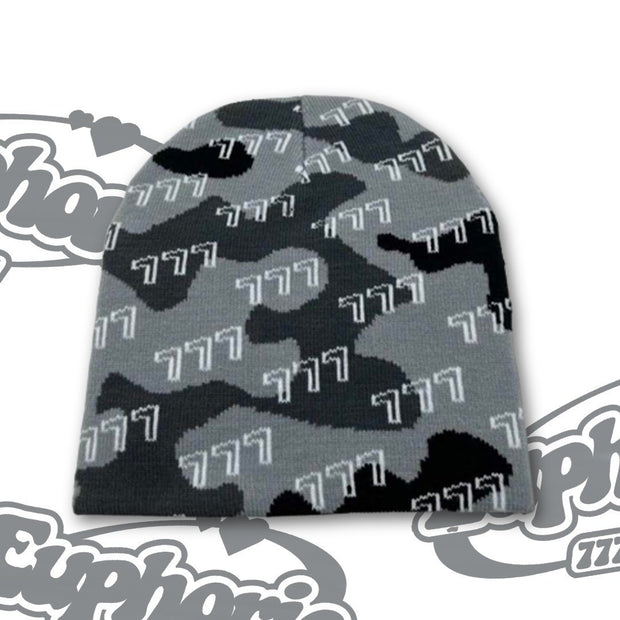 Camo Beanie - Black